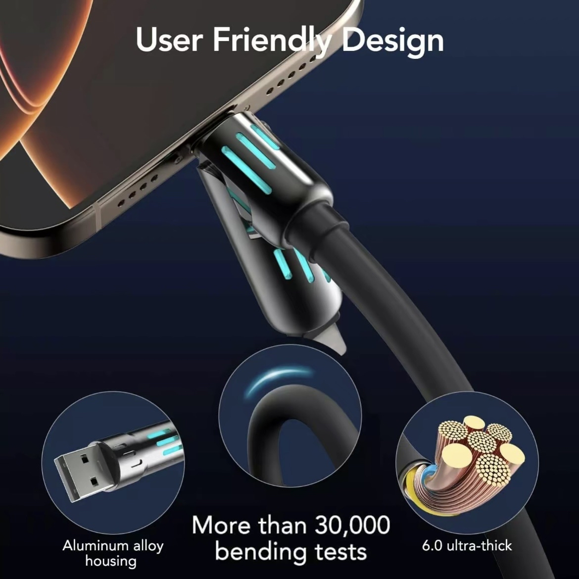 VAISK 4-in-1 Multi USB Charging Cable