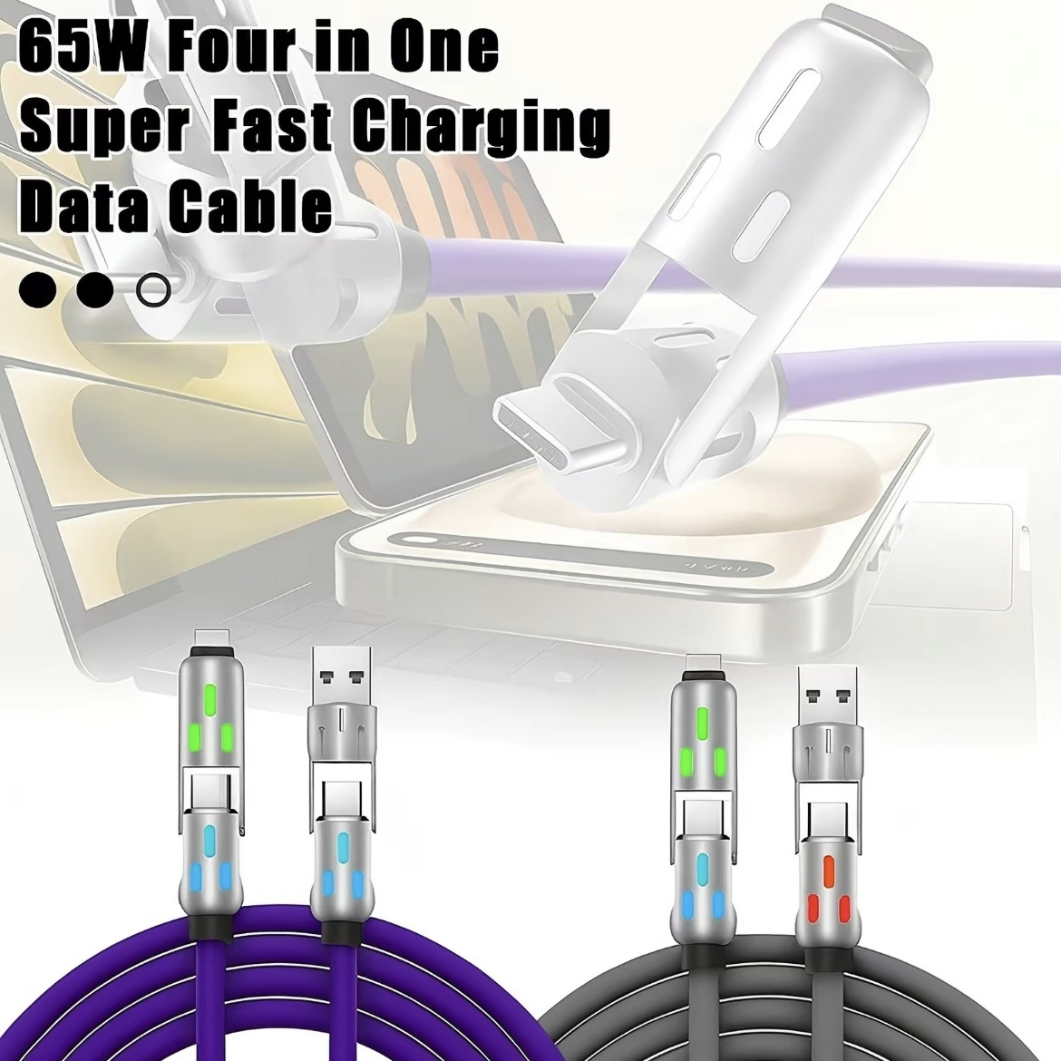 VAISK 4-in-1 Multi USB Charging Cable