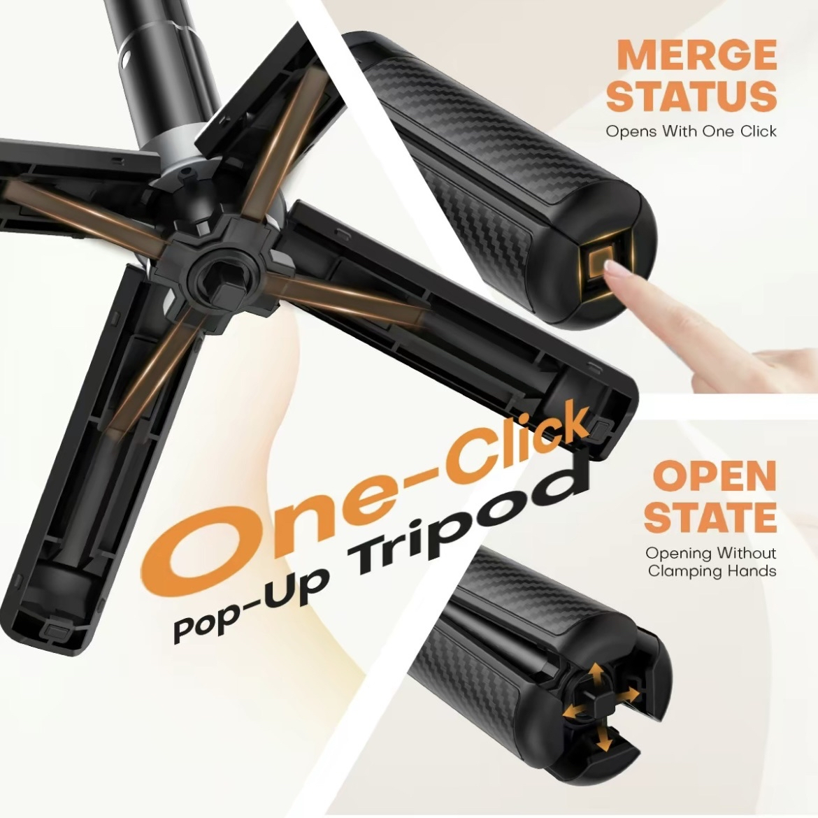 4-in-1 Magnetic Selfie Stick Tripod