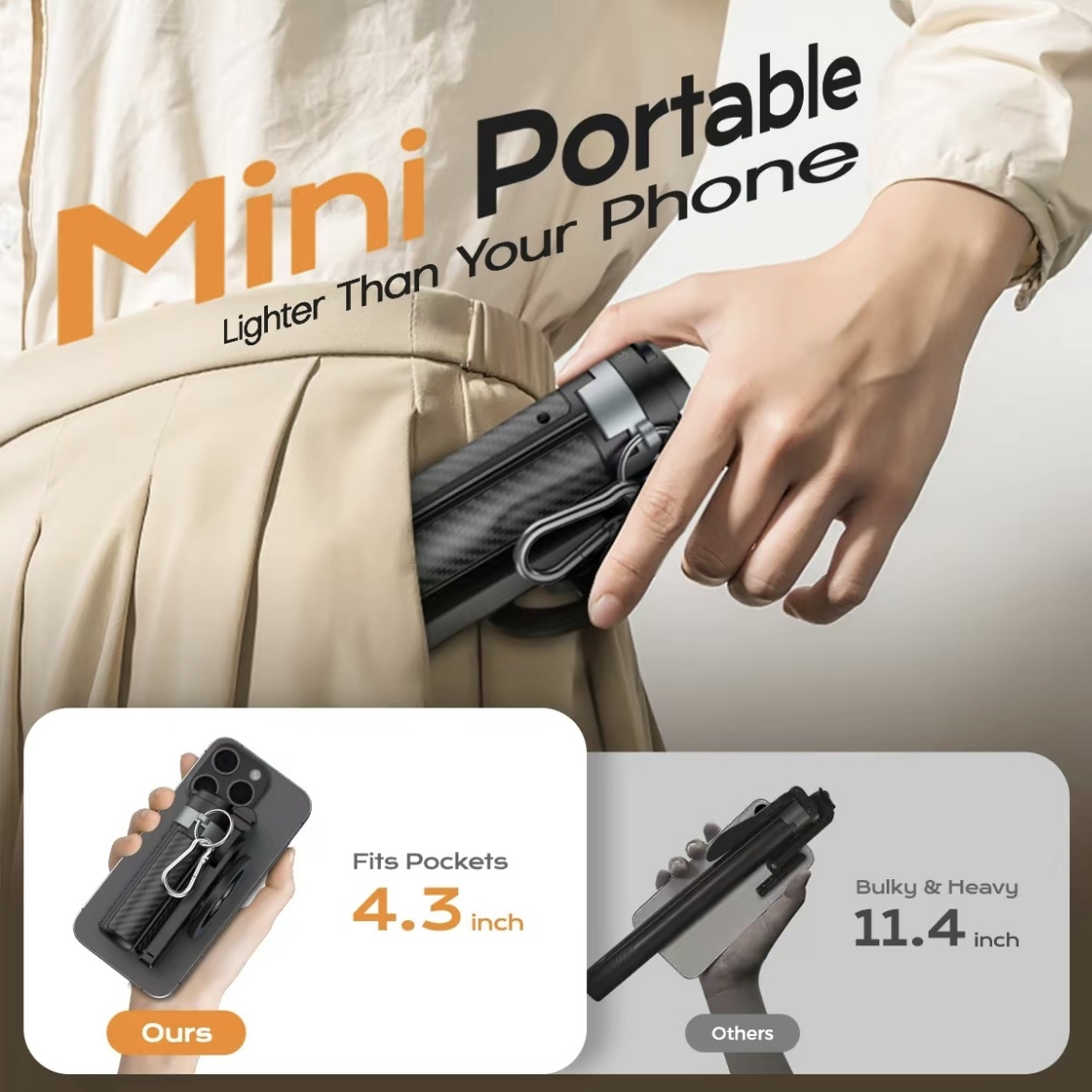 4-in-1 Magnetic Selfie Stick Tripod